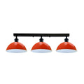 Industrial Steam Punk Orange 3 Way Over Table Light Indoor Ceiling Hanging Light ~3590