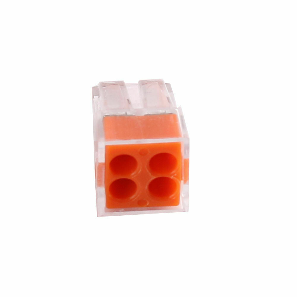Industrial 4 Way Push In Wire Connector 2.5mm Terminal Block~2040
