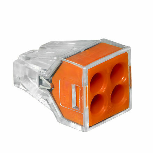 Industrial 4 Way Push In Wire Connector 2.5mm Terminal Block~2040