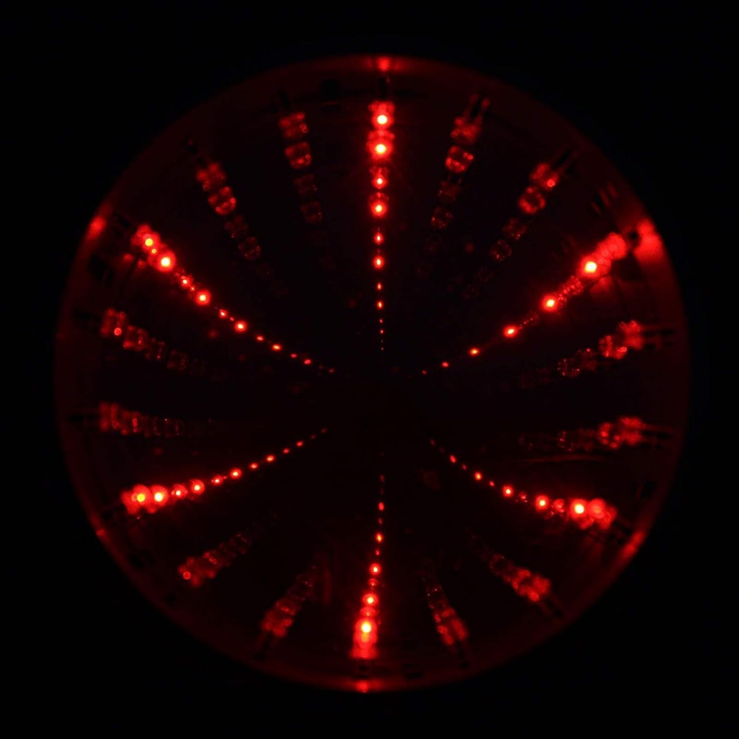 SIM6 Infinity Mirror Tunnel Lamp LED Lighting Sensory Party Décor, Black