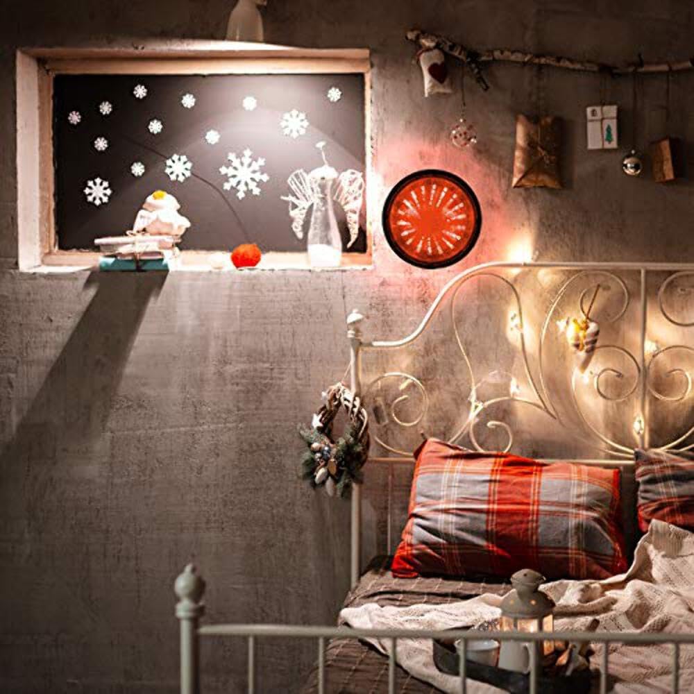 SIM6 Infinity Mirror Tunnel Lamp LED Lighting Sensory Party Décor, Black