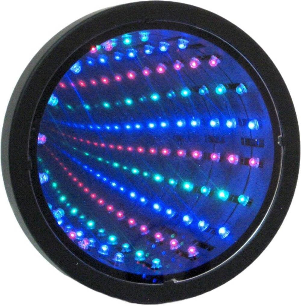 SIM6 Infinity Mirror Tunnel Lamp LED Lighting Sensory Party Décor, Black