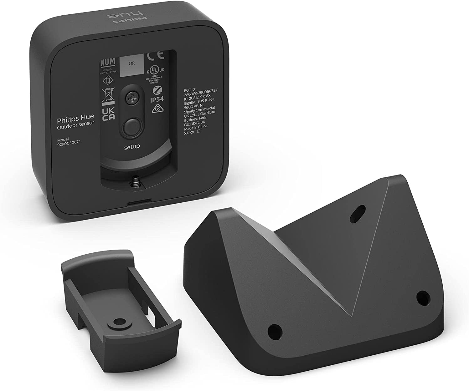 Philips Hue Outdoor Motion Sensor. Smart Lighting Accessory for Outdoor Light Control. Patio, Terrace, Garden.