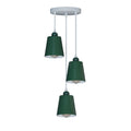Round 3-Head Pendant Light with Adjustable Cables – E27 Compatible ~5876