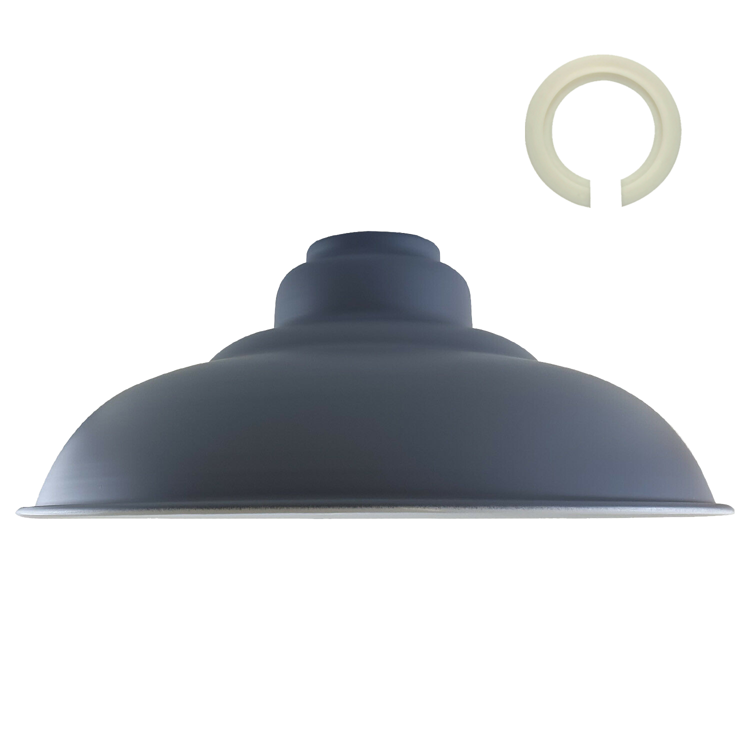 Grey Colour Gloss Modern Metal Indoor Home Light Lampshade~1086