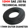 10mm Braided Rubber Fuel Hose, SAE J30 R6