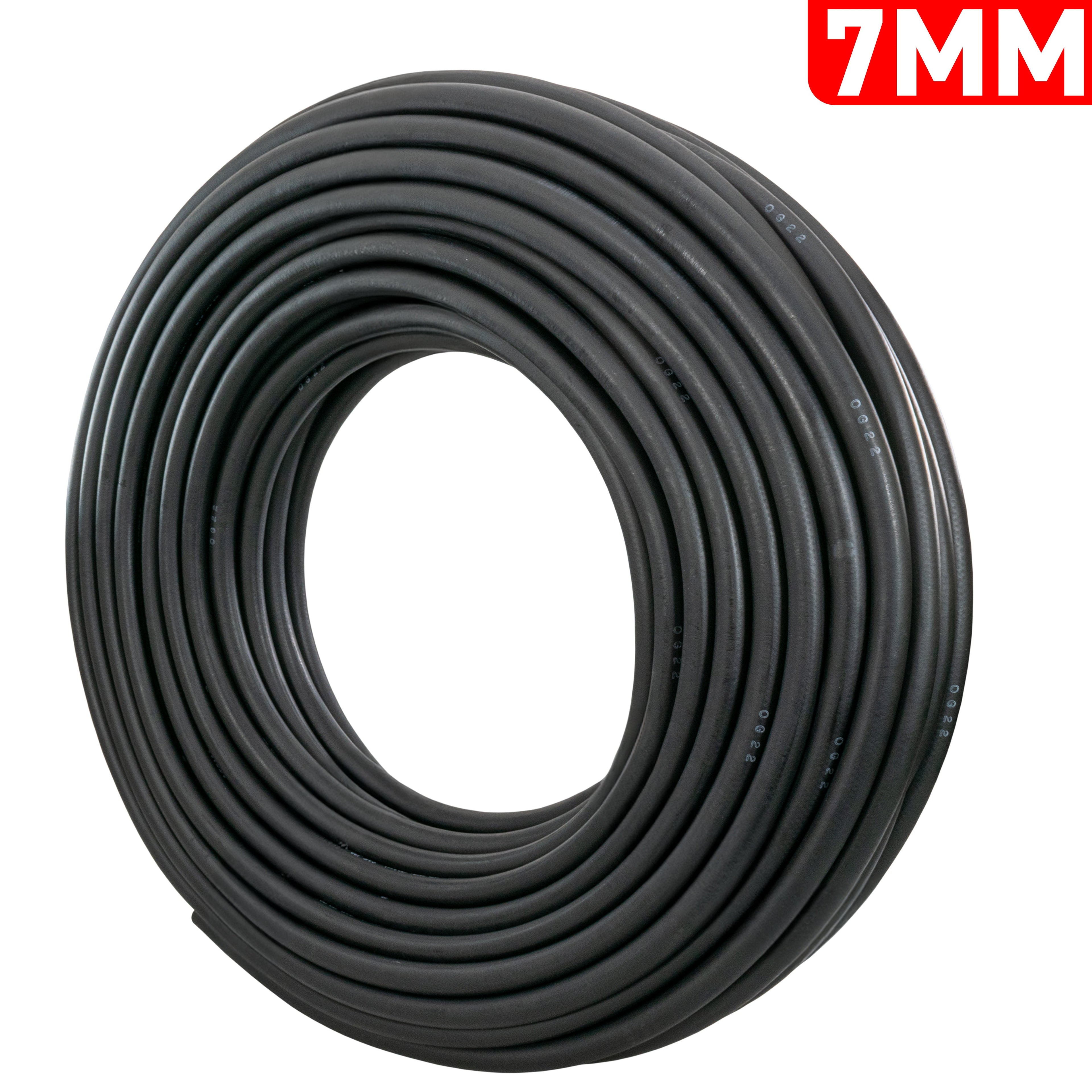 7mm Braided Rubber Fuel Hose, SAE J30 R6