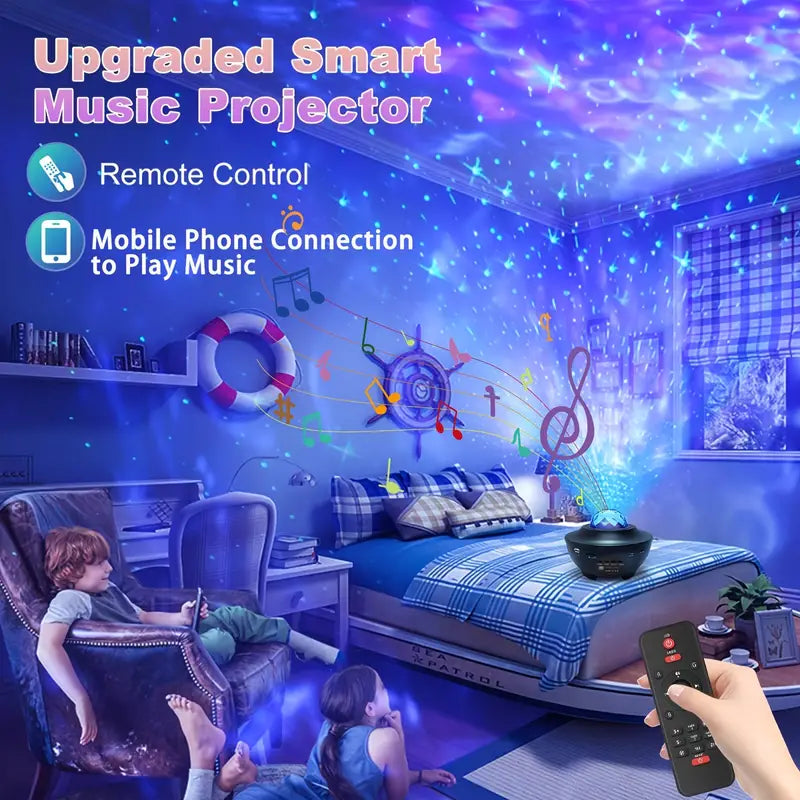 Star Projector Galaxy Projector with Remote Control - 3-in-1 Night Light