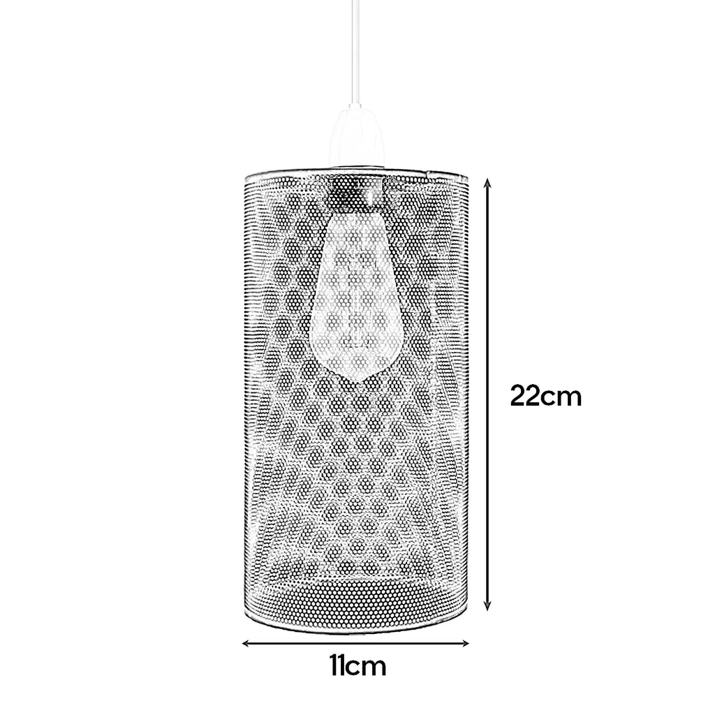Easy Fit White Drum Metal Lampshade for Pendant Light ~2510